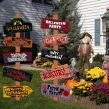 Halloween Party decor Welcome Sign Halloween Scary Themed Outdoor Yard Signs Decor Halloween Party Home Garden Decor