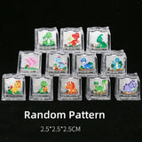 6/12PCS Kids Bath Toy Simulation Ice Cube Liquid Water Sensor Reusable Glowing Flashing Ice Cube for Bathtub, Swimming Pool