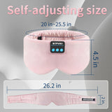 Sleeping Headphones Bluetooth Eye Mask for Women Men, Wireless Music Blackout Masks for Side Sleepers Insomnia Travel Gift