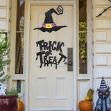 Halloween decoration room door stickers window decor skeleton hand pumpkin DIY devil witch hat glass window stickers ghost