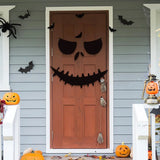 Halloween decoration room door stickers window decor skeleton hand pumpkin DIY devil witch hat glass window stickers ghost