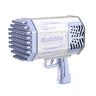 Bubble Gun Bubble Machine Without Solution - 69 Holes Blaster for Kids Outdoor Summer Toy, Party Favors - Bubble Maker Blowers