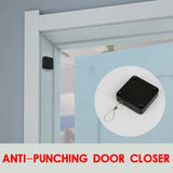 Automatic Door Closer Punch-Free Automatically Close Soft Close Door Closers Glass Door Closing Device Drawers Rawstring Door