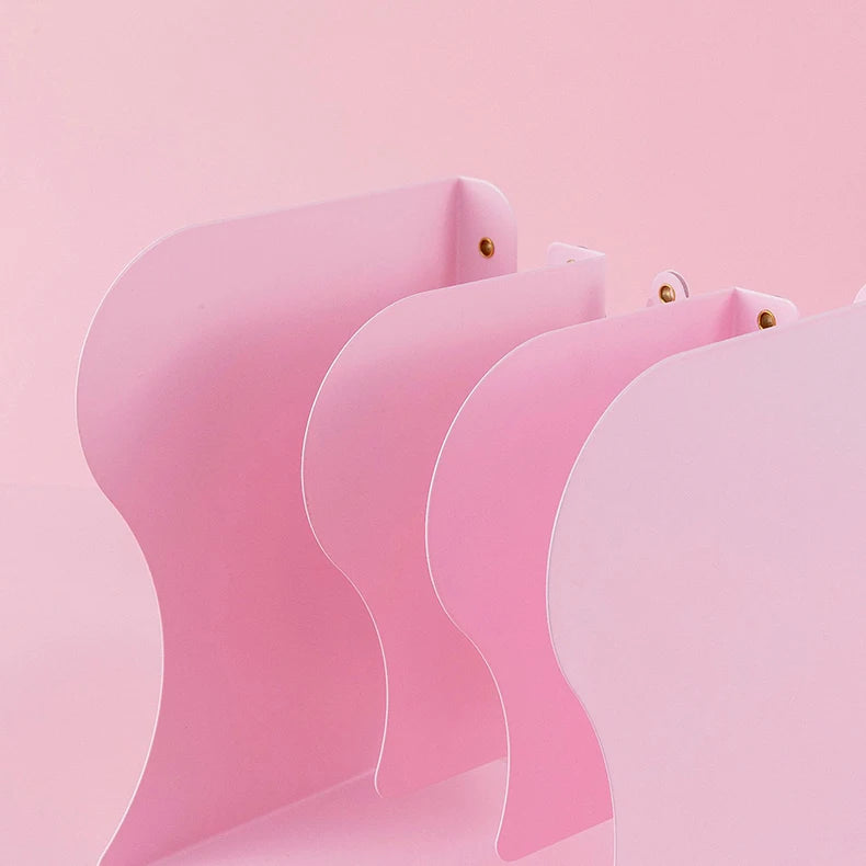 Adjustable Metal Bookends Desk Book Storage Stretch Book Holder With Pen Holder Office Supplies For Desktop Organization