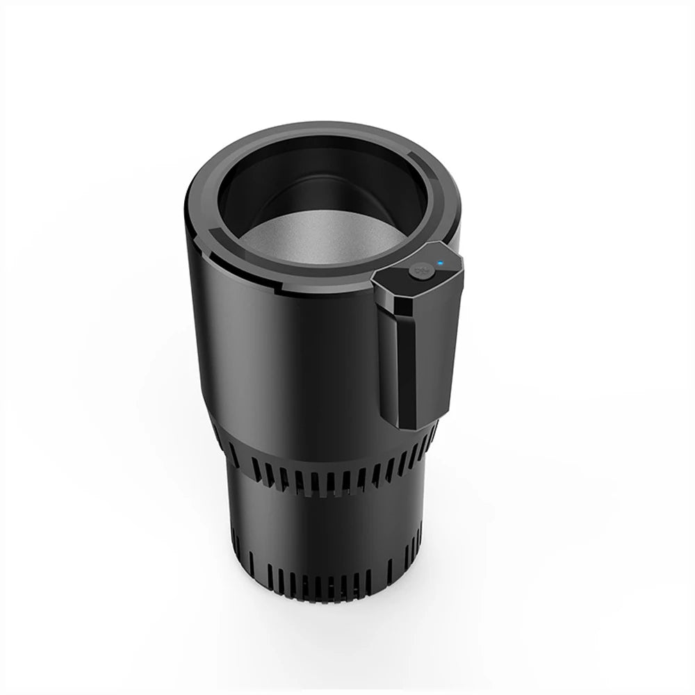 2-in-1 Car Cup Holder Cooler Warmer 12V Smart Temperature Control Rapid Heating/Cooling Mug For Travel/Office/Home