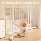 No-Drill Baby Safety Gate – Pressure-Mounted Child & Pet Barrier for Doorways, Stairs, and Balcony – Adjustable Baby & Dog Gate