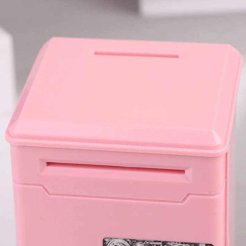 Kids Money Bank, Plastic Password Piggy Bank Mini ATM Cash Coin Money Box For Kids Birthday Toy For Children，ATM Banks Box