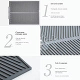 Silicone Drain Pad Drying Mat Pots Dish Drain Mat For Kitchen Tableware Non-slip Mats Anti-scald Coaster Kitchen Utensils
