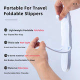 Folding slippers for travel and business trips, couple beach flip flops, hotel bath non slip slippers