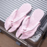 Folding slippers for travel and business trips, couple beach flip flops, hotel bath non slip slippers