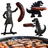 BBQ Accessory Portable Camping Hot Dog Grill Holder Rust-proof Sausage Stand Rack for Funny Bbq Heat-resistant Outdoor Sausage