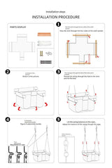 Baby Swing Seat Canvas Safe Swing Chair Indoor Outdoor Kindergarten Backyard Park Beach Basket Amusement Equipment Baby Toy