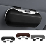 Car Glasses Box Portable Press Switch Sunglasses Holder Support Driver Goggle Case Car Sun Visor Eyeglasses Storage Box