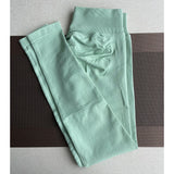 Leggings Women Seamless Sports Yoga Pants Low Ribbed Band Gym clothes Fitness Workout wear Scrunch Bum Tights