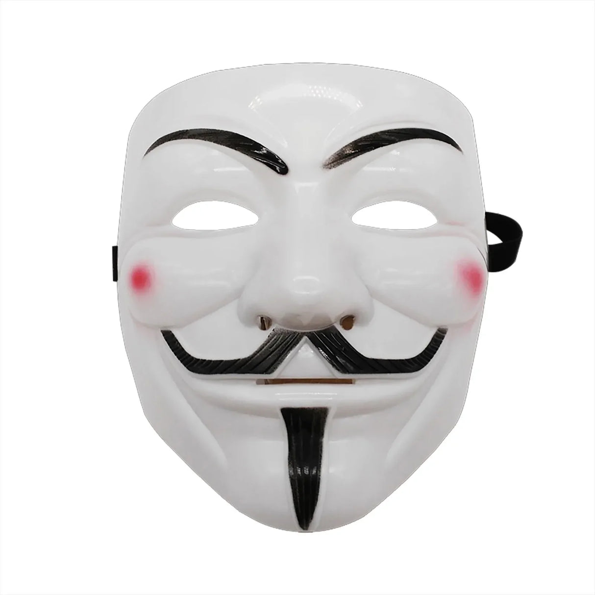 Guy Fawkes Mask Black/White Revolutionary Style Halloween Cosplay Face Cover Party Accessories
