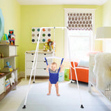 Baby Jumper Swing Outdoor Foldable Swing Set with Stand Multipurpose Playset,Outside Bouncers for Children 6 Months to 1.5 Years