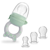 4pcs/set Silicone Fruit & Vegetable Feeder for Infants and Toddlers 6-36 months Food Grade Teething & Feeding Pacifier