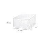 Folder Plastic Shoes Case Thickened Transparent Drawer Case Plastic Shoe Boxes Stackable Box Shoe Organizer Storage Shoe box
