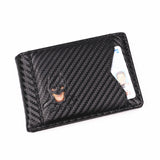 Leather Bat ID Wallet Slim Bifold Credit Card Holder Case With Cutout Superhero Face Eyes Mask Gift