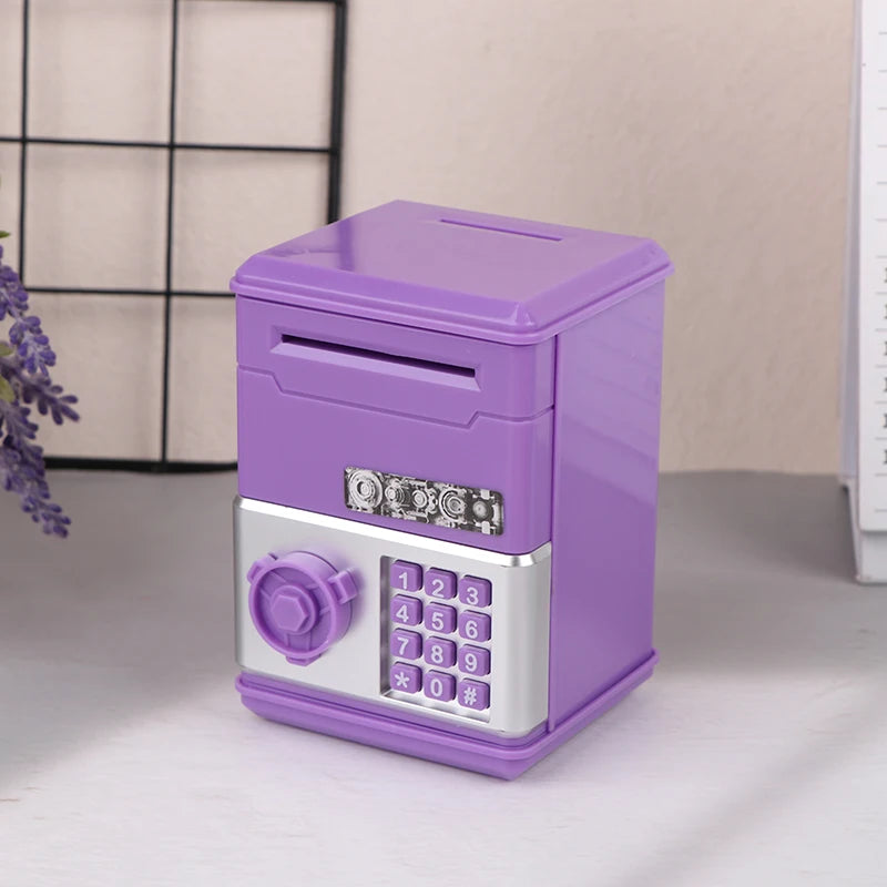 Kids Money Bank, Plastic Password Piggy Bank Mini ATM Cash Coin Money Box For Kids Birthday Toy For Children，ATM Banks Box