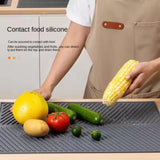 Silicone Drain Pad Drying Mat Pots Dish Drain Mat For Kitchen Tableware Non-slip Mats Anti-scald Coaster Kitchen Utensils