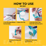 Snack Sealing Clip Fresh Keeping Sealer Clamp Plastic Food Saver Travel Kitchen Gadgets Seal Pour Food Storage Bag Cap Clip