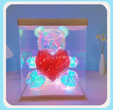 LED Glowing Bear Gift - Birthday, Valentine's & Mother's Day Present for Women, Premium Keepsake