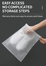 Portable Shoe Storage Drawstring Eco Storage Bag for Sundries Non-woven Bag Cover Anti-yellow White Shoe Dustproof Shoe Cover