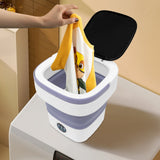 12L Portable Small Washing Machine Collapsible Washer Spin Dryer Apartment Travel Socks Underwear Panties Washing Machine