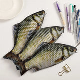 Creative Simulated Salted Fish Pencil Case Large Capacity Pencils Pouch Cute Pencil Bag Funny Back to School Acsesories Gift