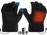 Electric Heated Gloves USB Rechargeable Touch Screen Warm Thermal Gloves Winter