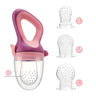 Infant Baby Food Fruit & Vegetable Pacifier, Baby Feeder with Medium Mesh Bag Food Grade Liquid Silicone Yummy Nourishment Feeding