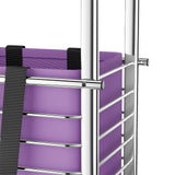 Foldable Shopping Cart with Wheels, 40kg Capacity Portable Grocery Trolley for Supermarket Market Travel Stair Climbing