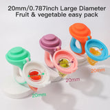 Infant Baby Food Fruit & Vegetable Pacifier, Baby Feeder with Medium Mesh Bag Food Grade Liquid Silicone Yummy Nourishment Feeding