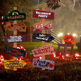 Halloween Party decor Welcome Sign Halloween Scary Themed Outdoor Yard Signs Decor Halloween Party Home Garden Decor