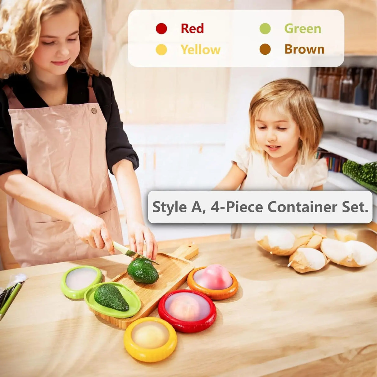 Kitchen Storage Box Fruit Vegetable Container Fresh Box Avocado Tomato Lemon Onion Fresh-Keeping Crisper Kitchen Gadgets