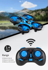 Explosion Mini Quadcopter Water, Land And Air Three-In-One Mini Drone Cross-Border Remote Control Aircraft Toy Birthday Gif