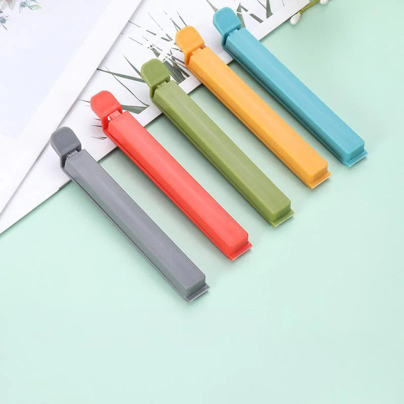 Food Bag Clips 50-Pack - Airtight Sealing Clamps for Snacks, Chips, Tea Bags, Kitchen Organization, Plastic Food-Safe Bag Sealer