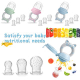 4pcs/set Silicone Fruit & Vegetable Feeder for Infants and Toddlers 6-36 months Food Grade Teething & Feeding Pacifier