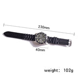 New Hot Sale Watch Grinder Black Zinc Alloy Herb Spice Tobacco Grinder Cigarette Crusher Wristwatch Smoking Set Men Gift