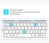 Mini Folding Bluetooth Keyboard Wireless Keypad Support3 Devices With Stand Rechargeable Foldable Keyboard for Phone Tablet