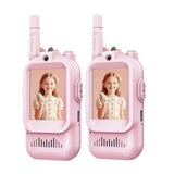 Video Walkie Talkies for Kids Rechargeable Toddler Toys  for Indoor Camping Travel  Birthday Gfits for Kids Ages 3-12 2PCS
