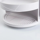 Bathroom Corner Storage Rack Kitchen Bathroom Rotary Storage Rack Washing Table Triangle Arrangement Rack