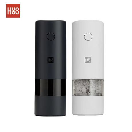 Electric Automatic Mill Pepper And Salt Grinder LED Light 5 Modes Peper Spice Grain Pulverizer For Cooking