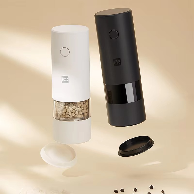 Electric Automatic Mill Pepper And Salt Grinder LED Light 5 Modes Peper Spice Grain Pulverizer For Cooking