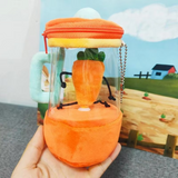 New Carrot Juicer Plush Toy Funny Drawstring Rotating Carrot Cartoon Stuffed Doll Creative Gifts For New Year Christmas Birthday