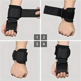 Weight Lifting Hook Grips with Wrist Wraps