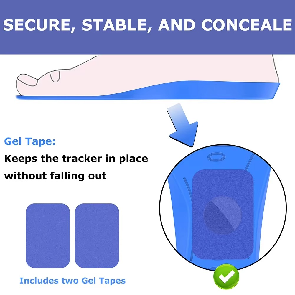 Insoles for Airtag Comfortable Securely Mounted Shoe Inserts Shoe Insoles Tracker Insoles for Kids and Seniors