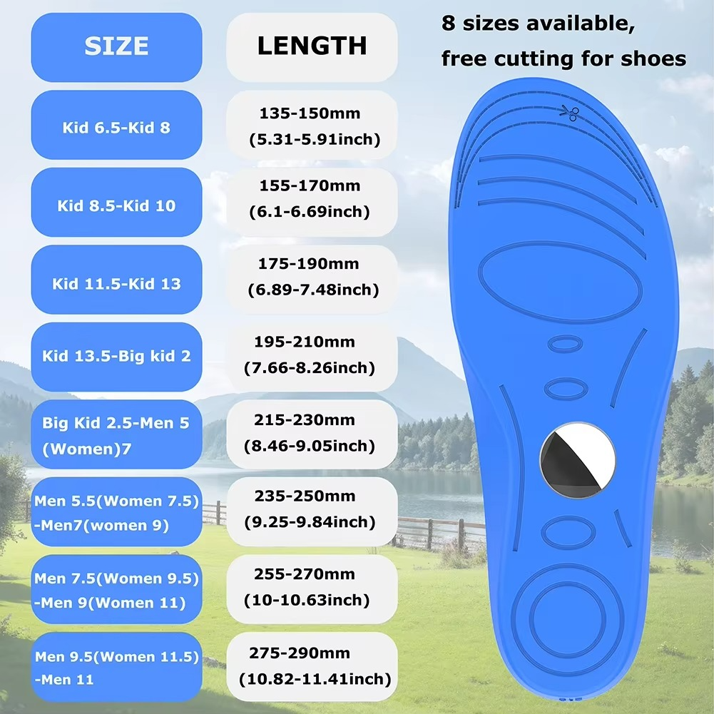 Insoles for Airtag Comfortable Securely Mounted Shoe Inserts Shoe Insoles Tracker Insoles for Kids and Seniors