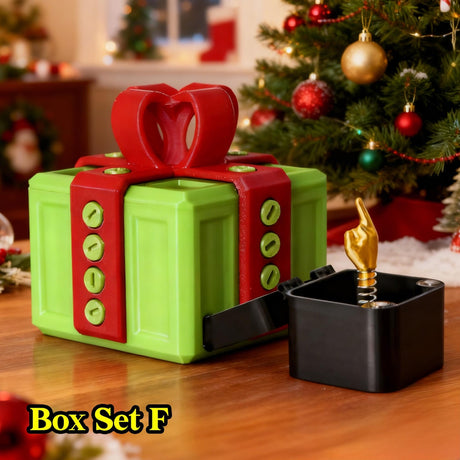 The Annoying Present with Middle Finger in A Box Gift Box with Screws Prank Surprise Pop-Up Novelty Funny Gifts for Adult Toys